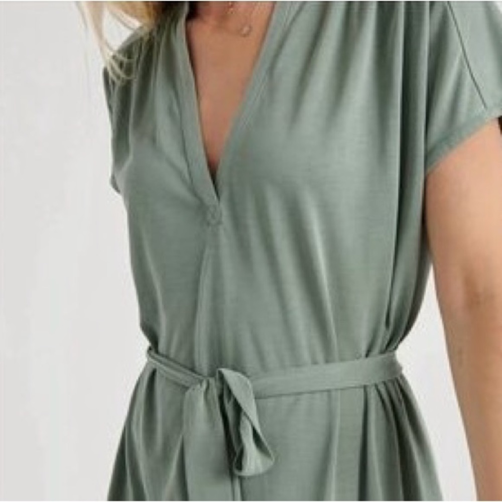 Lucky Brand Sage Green Wrap Dress